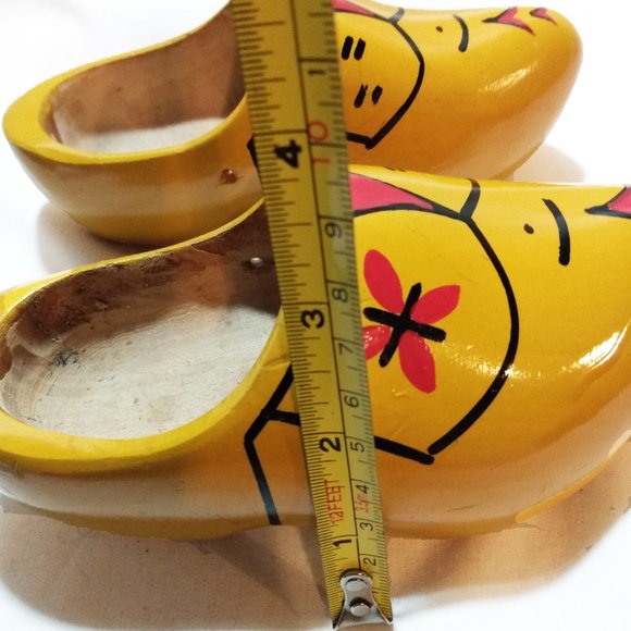 Vintage Dutch Decorative Hand Painted Wooden Clogs - Picture 14 of 16